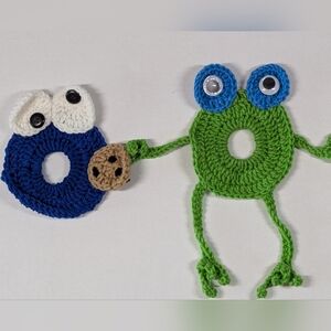 Crochet Camera Lens Buddy Frog And Cookie Monster Photography Kids